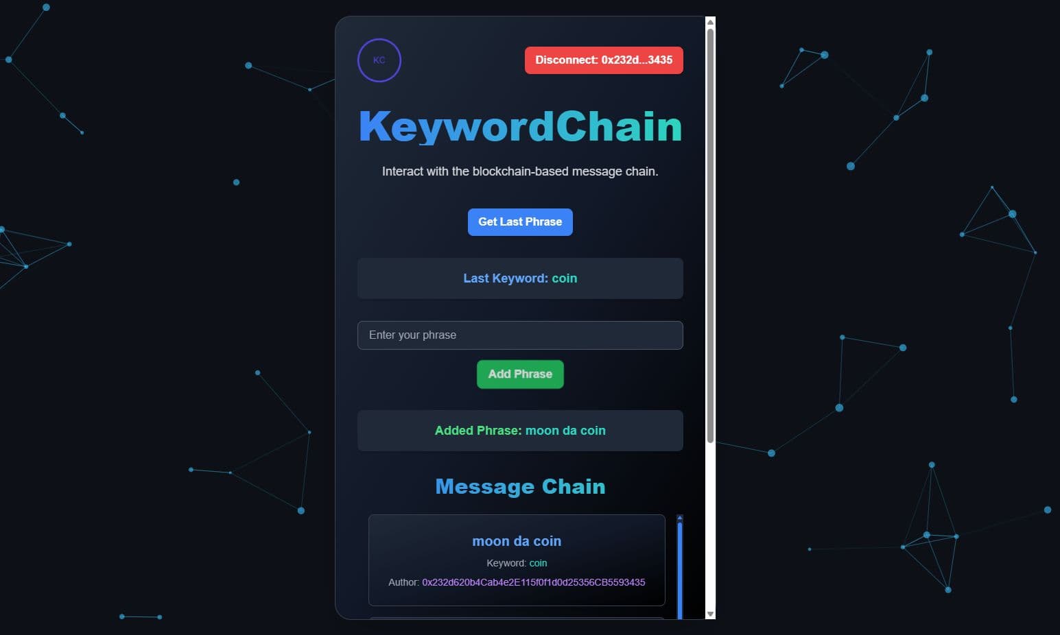 KeywordChain preview