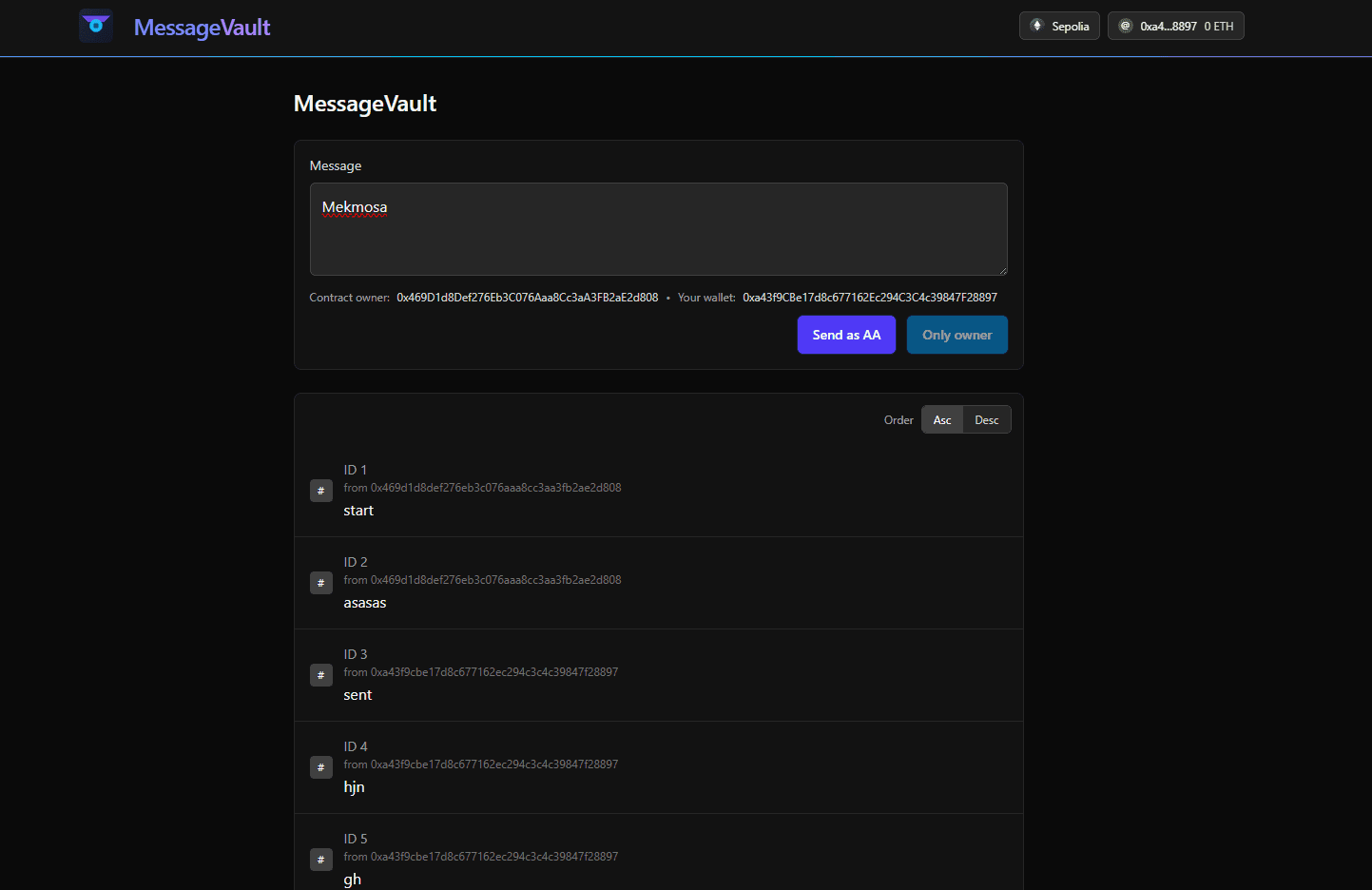 MessageVault preview