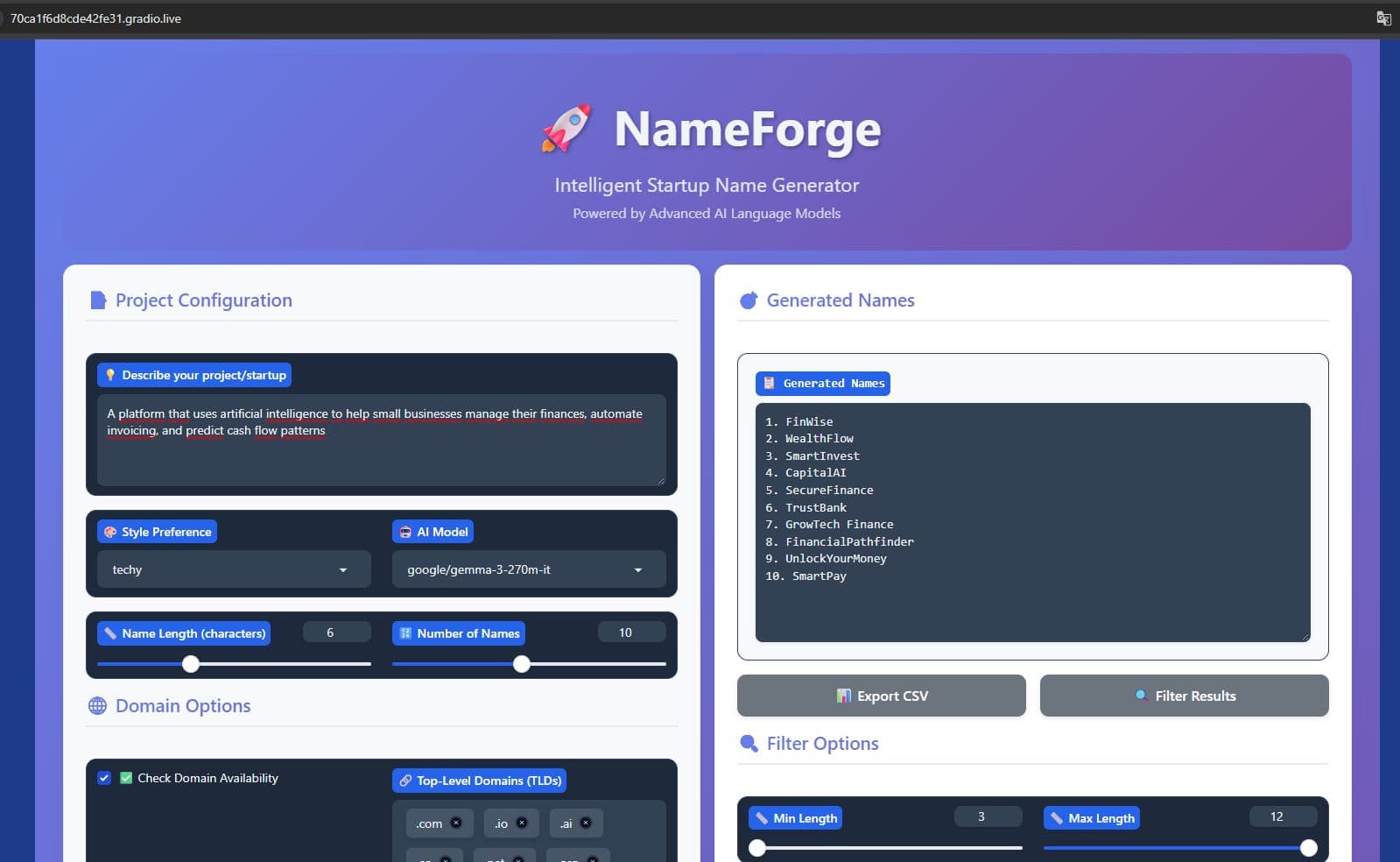 NameForge preview