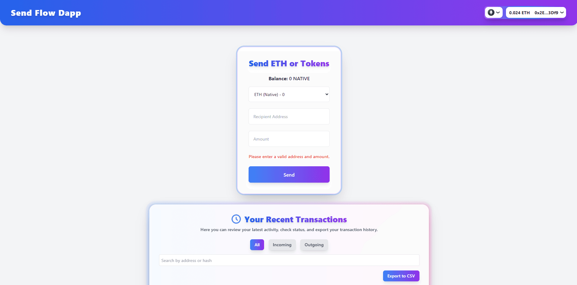 SendFlow preview